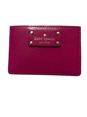 Kate Spade New York Bright Pink Card Case Wallet